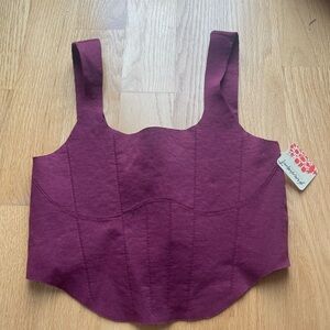 Women's Burgundy Top